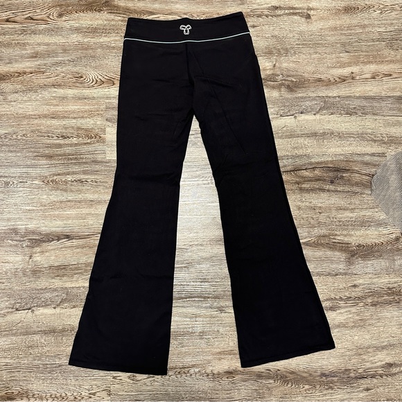 TNA Pants - TNA Aritzia Old School Flare Legging Yoga Pants with Blue Stripe